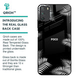Zealand Fern Design Glass Case For Poco M3