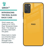 Fluorescent Yellow Glass case for Poco M3