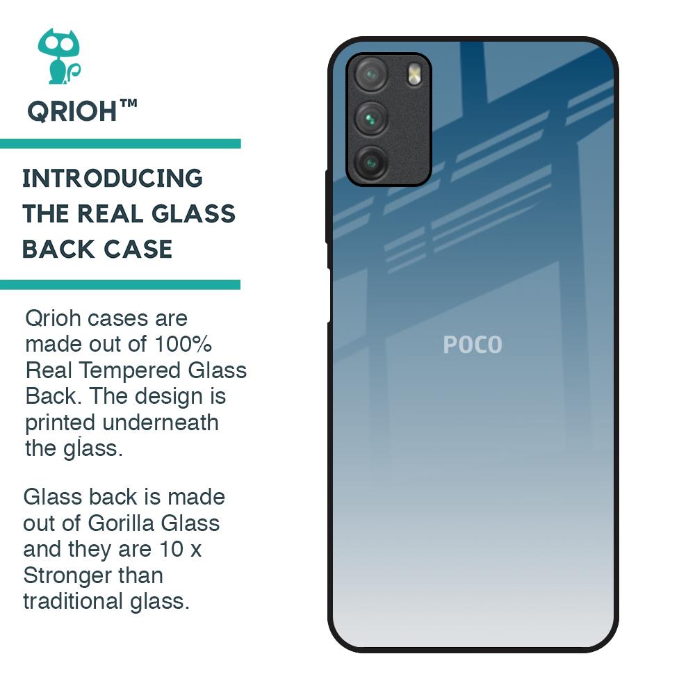 Deep Sea Space Glass Case for Poco M3