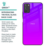 Purple Pink Glass Case for Poco M3