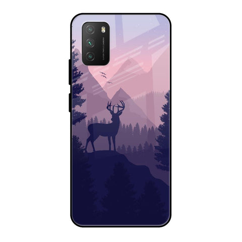 Deer In Night Poco M3 Glass Cases & Covers Online