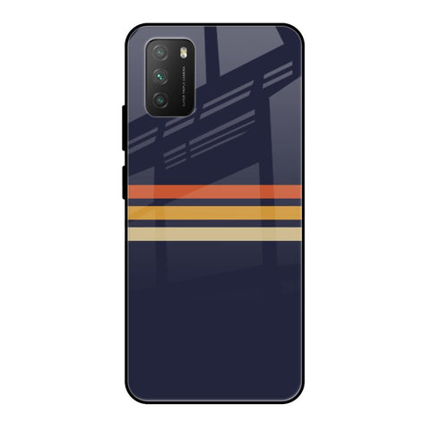 Tricolor Stripes Poco M3 Glass Cases & Covers Online