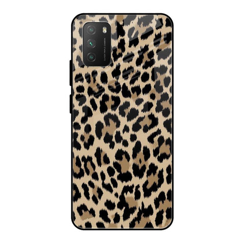 Leopard Seamless Poco M3 Glass Cases & Covers Online