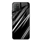 Black & Grey Gradient Poco M3 Glass Cases & Covers Online