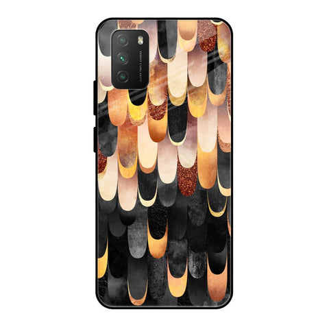 Bronze Abstract Poco M3 Glass Cases & Covers Online