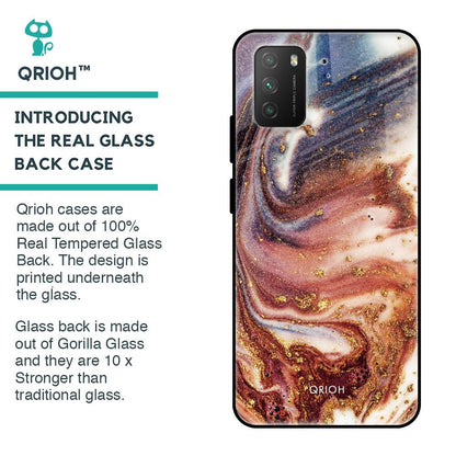 Exceptional Texture Glass Case for Poco M3