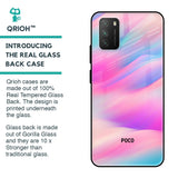 Colorful Waves Glass case for Poco M3