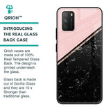Marble Texture Pink Glass Case For Poco M3