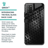 Dark Abstract Pattern Glass Case For Poco M3