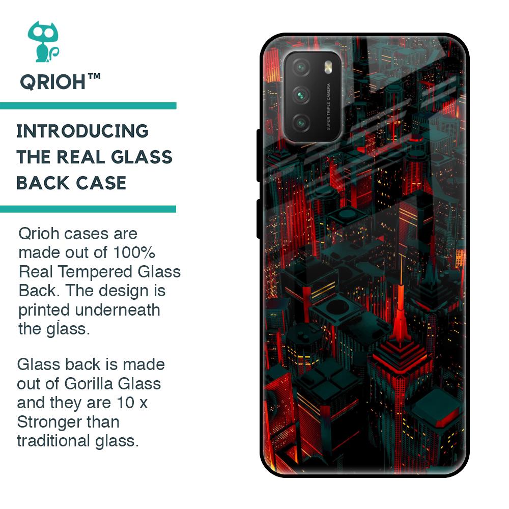 City Light Glass Case For Poco M3
