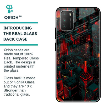 City Light Glass Case For Poco M3
