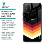 Abstract Arrow Pattern Glass Case For Poco M3