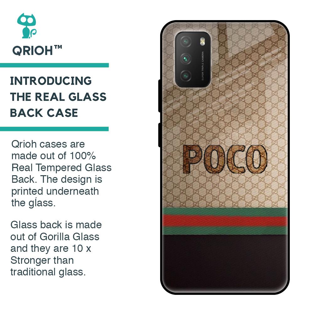 High End Fashion Glass case for Poco M3