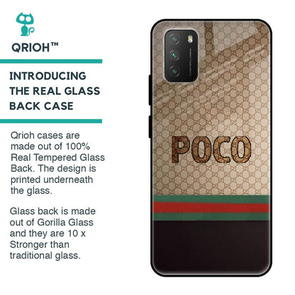 High End Fashion Glass case for Poco M3