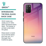 Lavender Purple Glass case for Poco M3