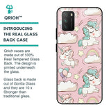 Balloon Unicorn Glass case for Poco M3