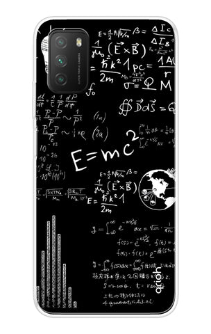 Equation Doodle Poco M3 Back Cover