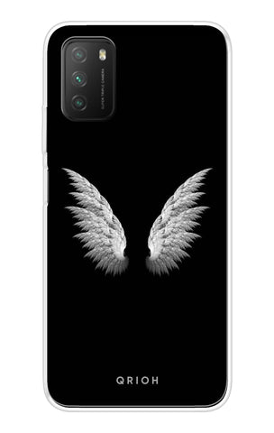 White Angel Wings Poco M3 Back Cover