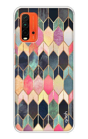 Shimmery Pattern Redmi 9 Power Back Cover