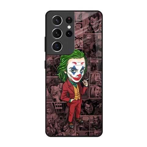 Joker Cartoon Samsung Galaxy S21 Ultra Glass Back Cover Online