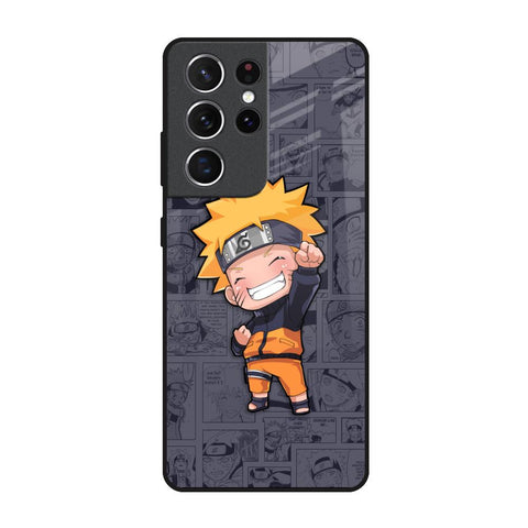 Orange Chubby Samsung Galaxy S21 Ultra Glass Back Cover Online