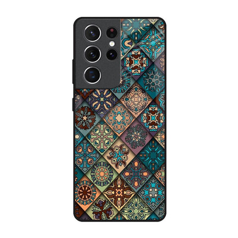 Retro Art Samsung Galaxy S21 Ultra Glass Back Cover Online