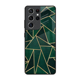 Abstract Green Samsung Galaxy S21 Ultra Glass Back Cover Online