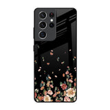 Floating Floral Print Samsung Galaxy S21 Ultra Glass Back Cover Online