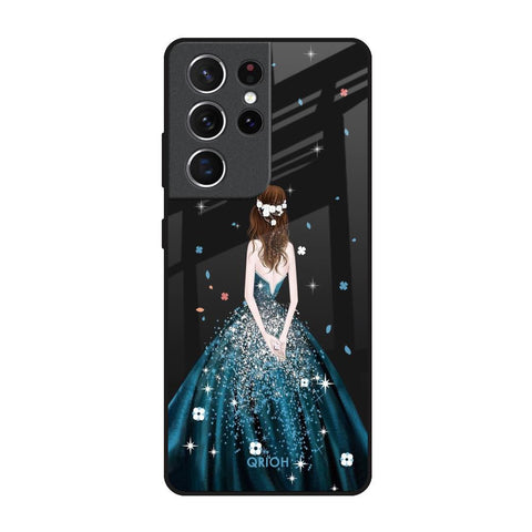 Queen Of Fashion Samsung Galaxy S21 Ultra Glass Back Cover Online