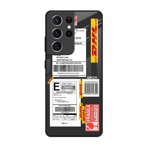 Cool Barcode Label Samsung Galaxy S21 Ultra Glass Back Cover Online