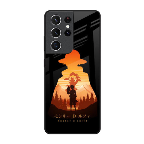 Luffy One Piece Samsung Galaxy S21 Ultra Glass Back Cover Online