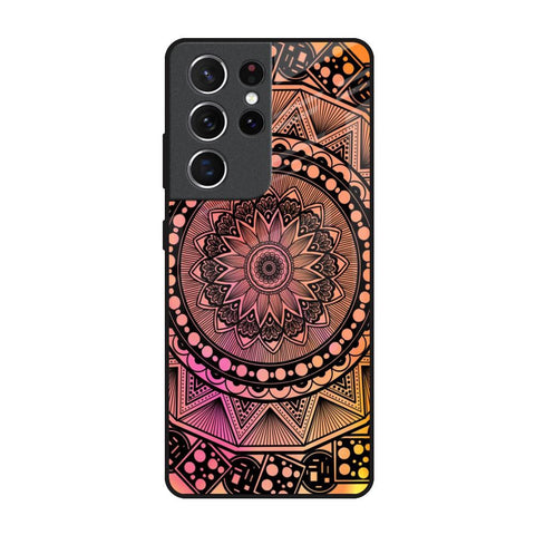 Floral Mandala Samsung Galaxy S21 Ultra Glass Back Cover Online
