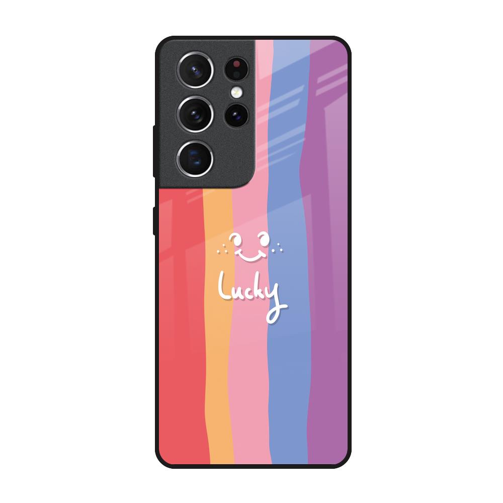 Lucky Abstract Samsung Galaxy S21 Ultra Glass Back Cover Online