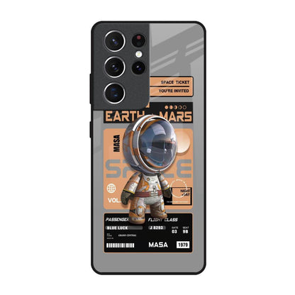 Space Ticket Samsung Galaxy S21 Ultra Glass Back Cover Online