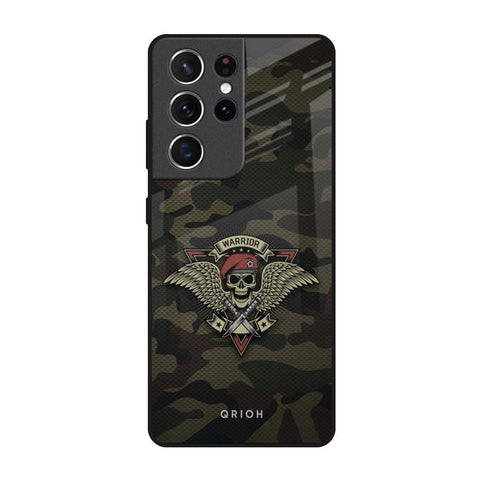 Army Warrior Samsung Galaxy S21 Ultra Glass Back Cover Online