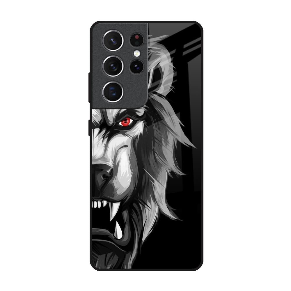 Wild Lion Samsung Galaxy S21 Ultra Glass Back Cover Online