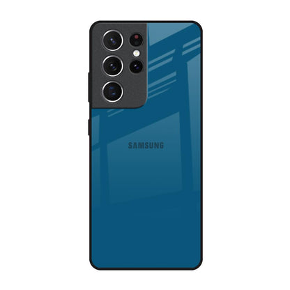 Cobalt Blue Samsung Galaxy S21 Ultra Glass Back Cover Online