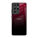 Wine Red Samsung Galaxy S21 Ultra Glass Back Cover Online