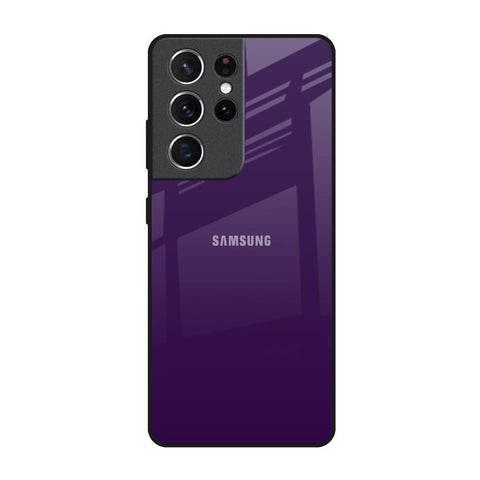 Dark Purple Samsung Galaxy S21 Ultra Glass Back Cover Online