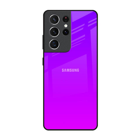 Purple Pink Samsung Galaxy S21 Ultra Glass Back Cover Online