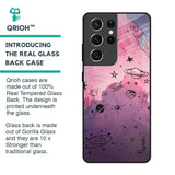 Space Doodles Glass Case for Samsung Galaxy S21 Ultra