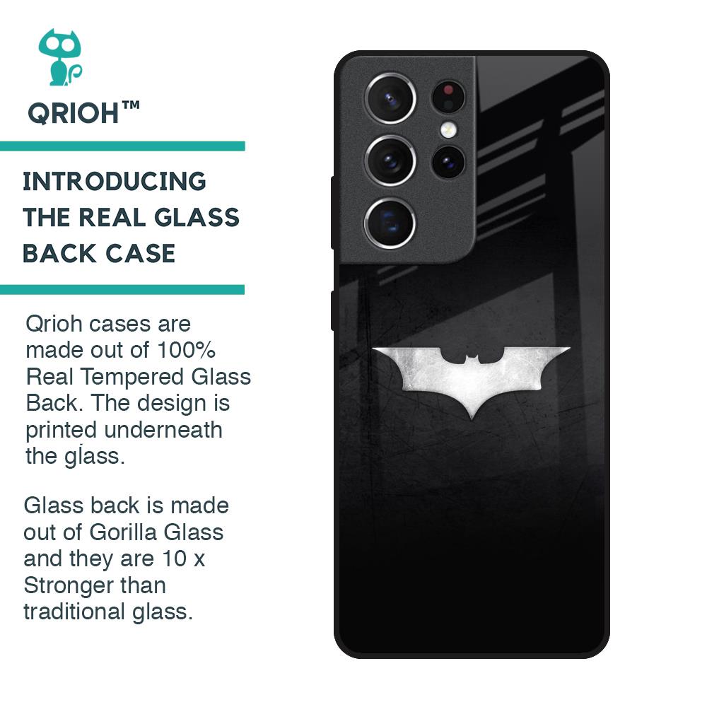 Super Hero Logo Glass Case for Samsung Galaxy S21 Ultra