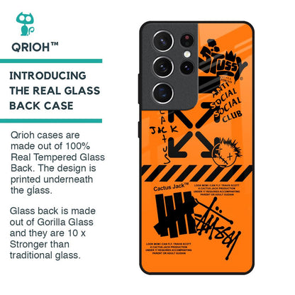 Anti Social Club Glass Case for Samsung Galaxy S21 Ultra
