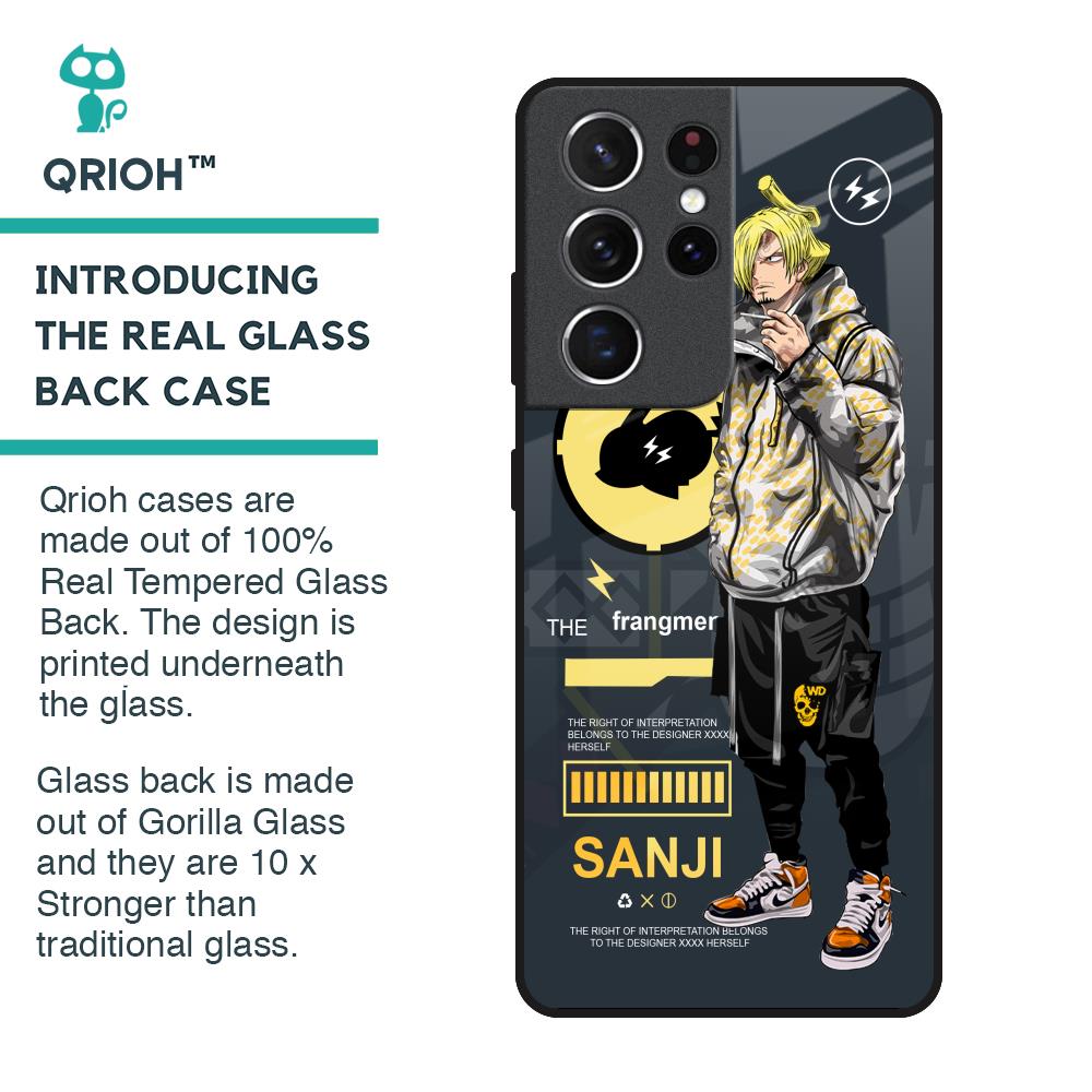 Cool Sanji Glass Case for Samsung Galaxy S21 Ultra