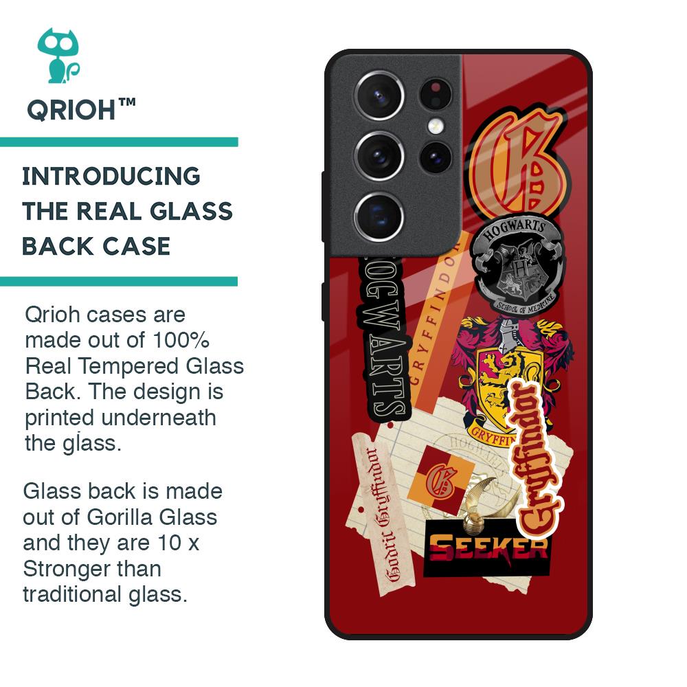 Gryffindor Glass Case for Samsung Galaxy S21 Ultra