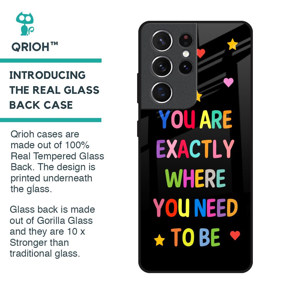 Magical Words Glass Case for Samsung Galaxy S21 Ultra