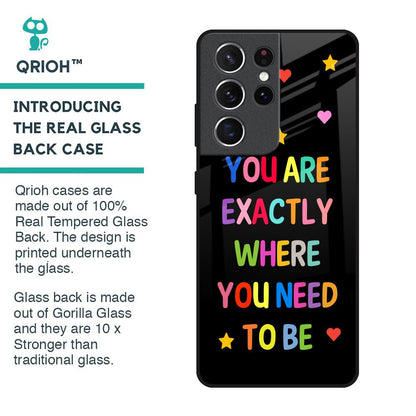 Magical Words Glass Case for Samsung Galaxy S21 Ultra