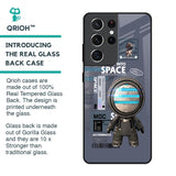 Space Travel Glass Case for Samsung Galaxy S21 Ultra