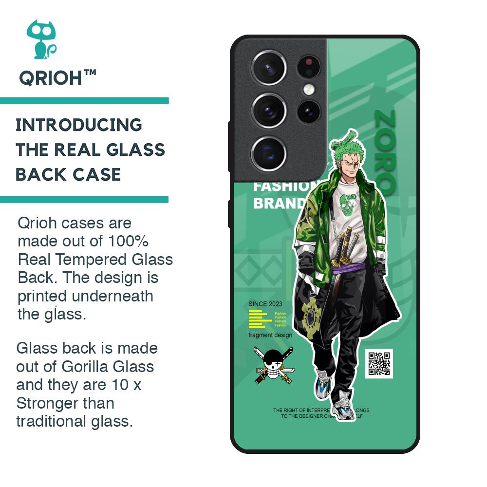 Zoro Bape Glass Case for Samsung Galaxy S21 Ultra