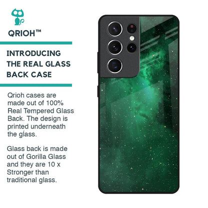 Emerald Firefly Glass Case For Samsung Galaxy S21 Ultra